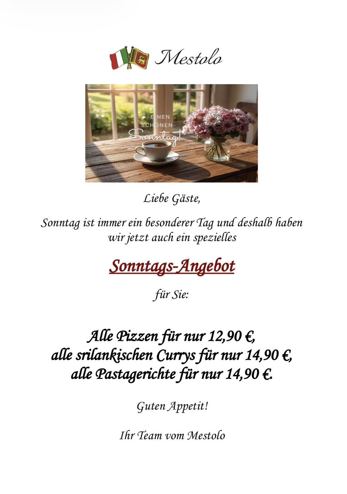 Authentische italienische Küche